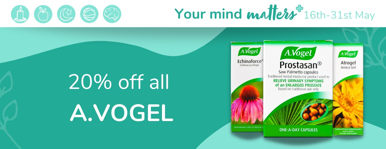 Your Mind Matters deal: 20% off all herbal remedies by A.Vogel