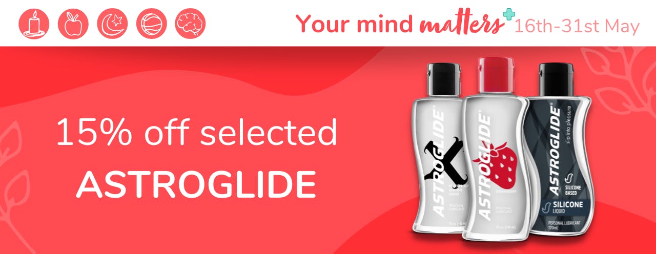 Your Mind Matters deal: 15% off selected sexual health products by Astroglide