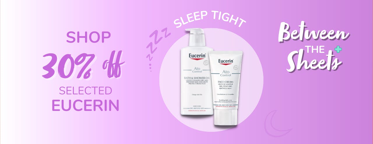A range of products from Eucerin with 30% off