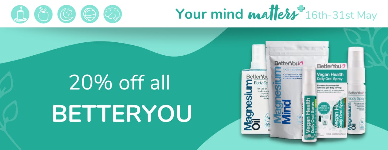 Your Mind Matters deal: 20% off all BetterYou sprays, flakes and lotions