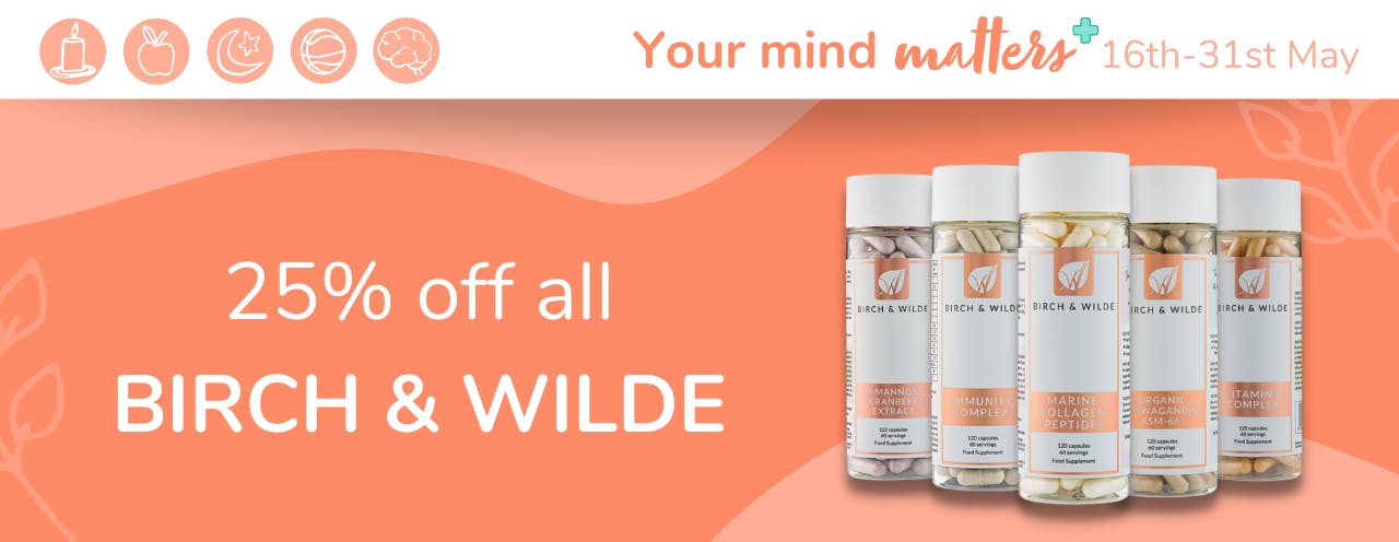 Your Mind Matters deal: 25% off all Birch & Wilde supplements