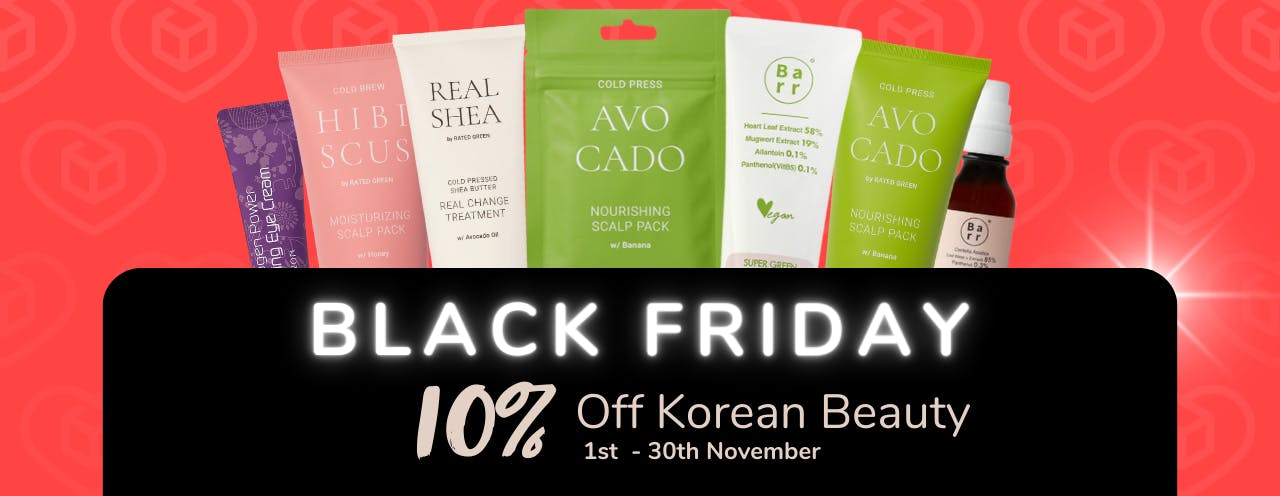 White text on black background saying: 'Black Friday Sale, up to 1/3 off Dr Organic at medino.com'