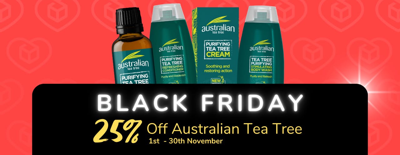 White text on black background saying: 'Black Friday Sale, up to 1/3 off Dr Organic at medino.com'