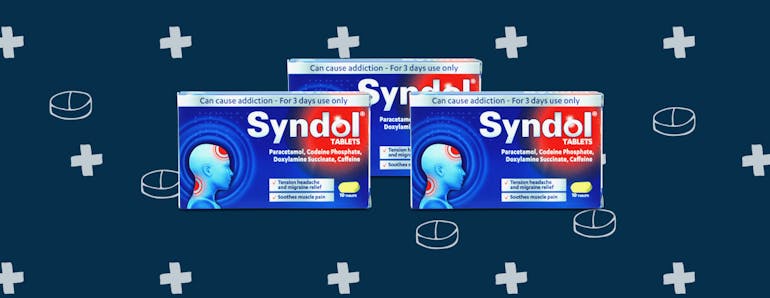 some boxes of syndol original 10 tablets