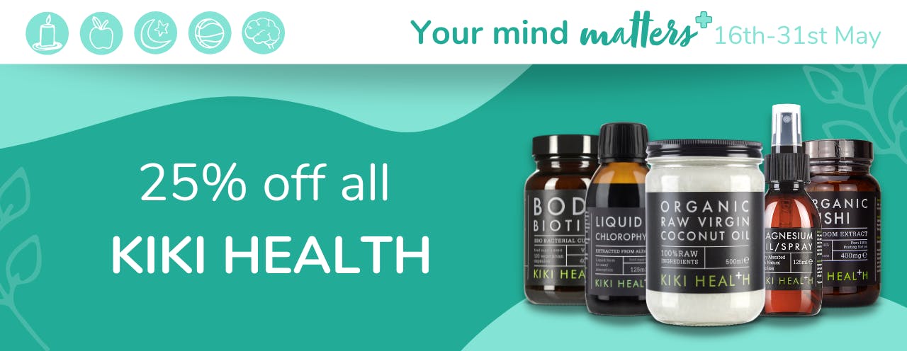 Your Mind Matters deal: Your Mind Matters deal: 25% off all plant-based supplements by Kiki Health