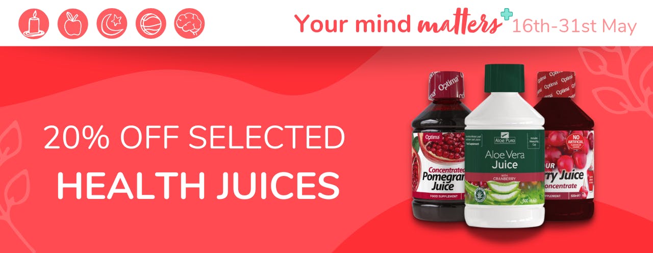 Your Mind Matters deal: 20% off selected health and aloe vera juices