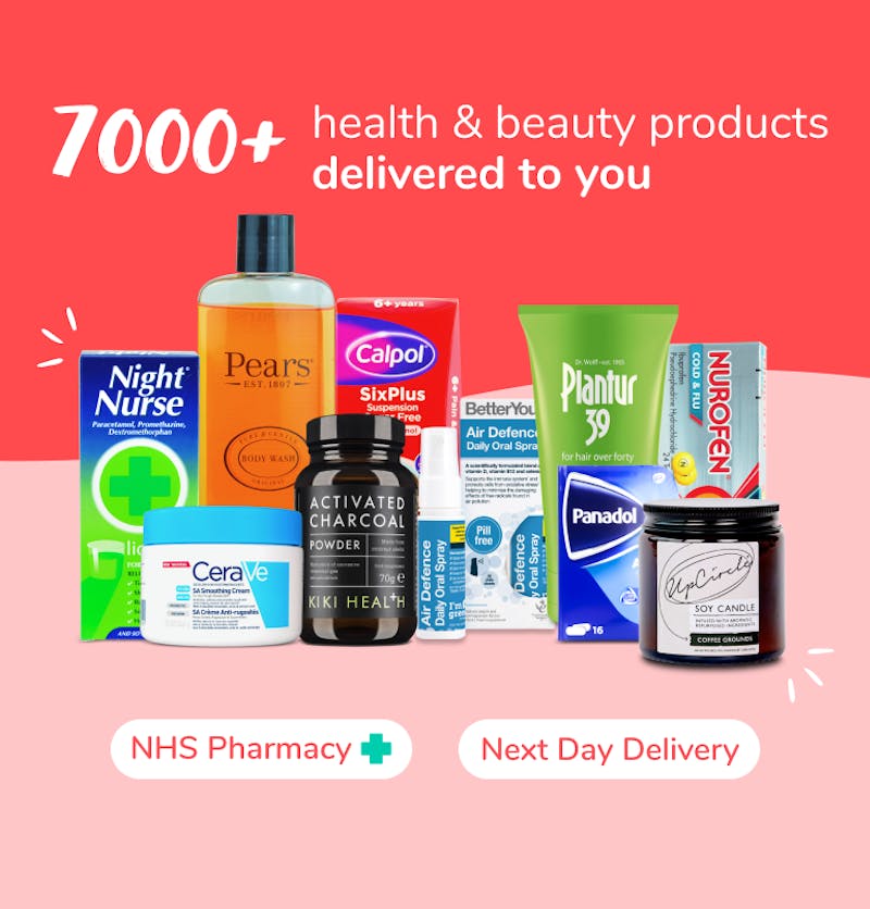 Over 7000 products, delivered tomorrow. 10,000+ 5-star reviews. NHS registered pharmacy.