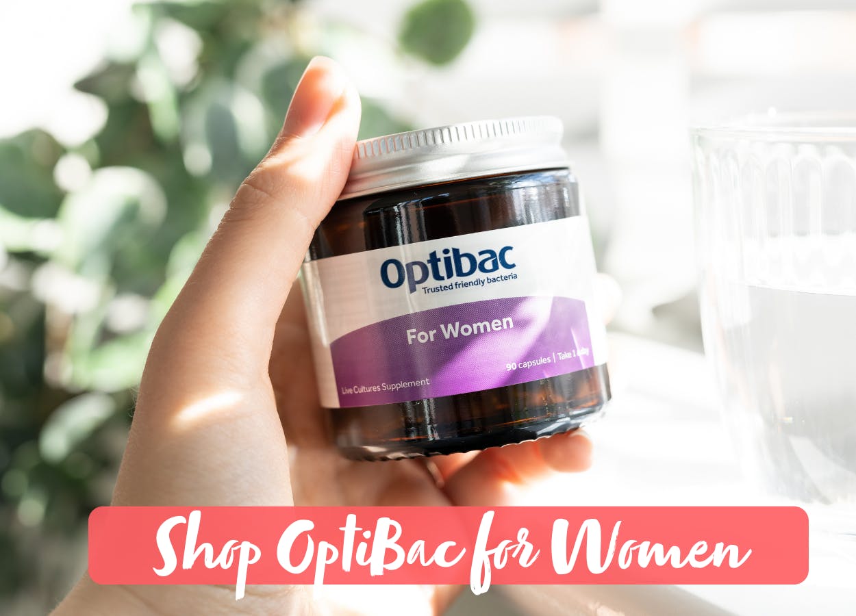 Image of OptiBac for Women with Shop Now text