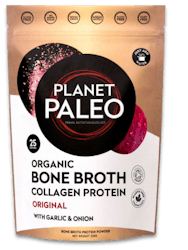 A bag of Planet Paleo bone broth collagen protein 225g