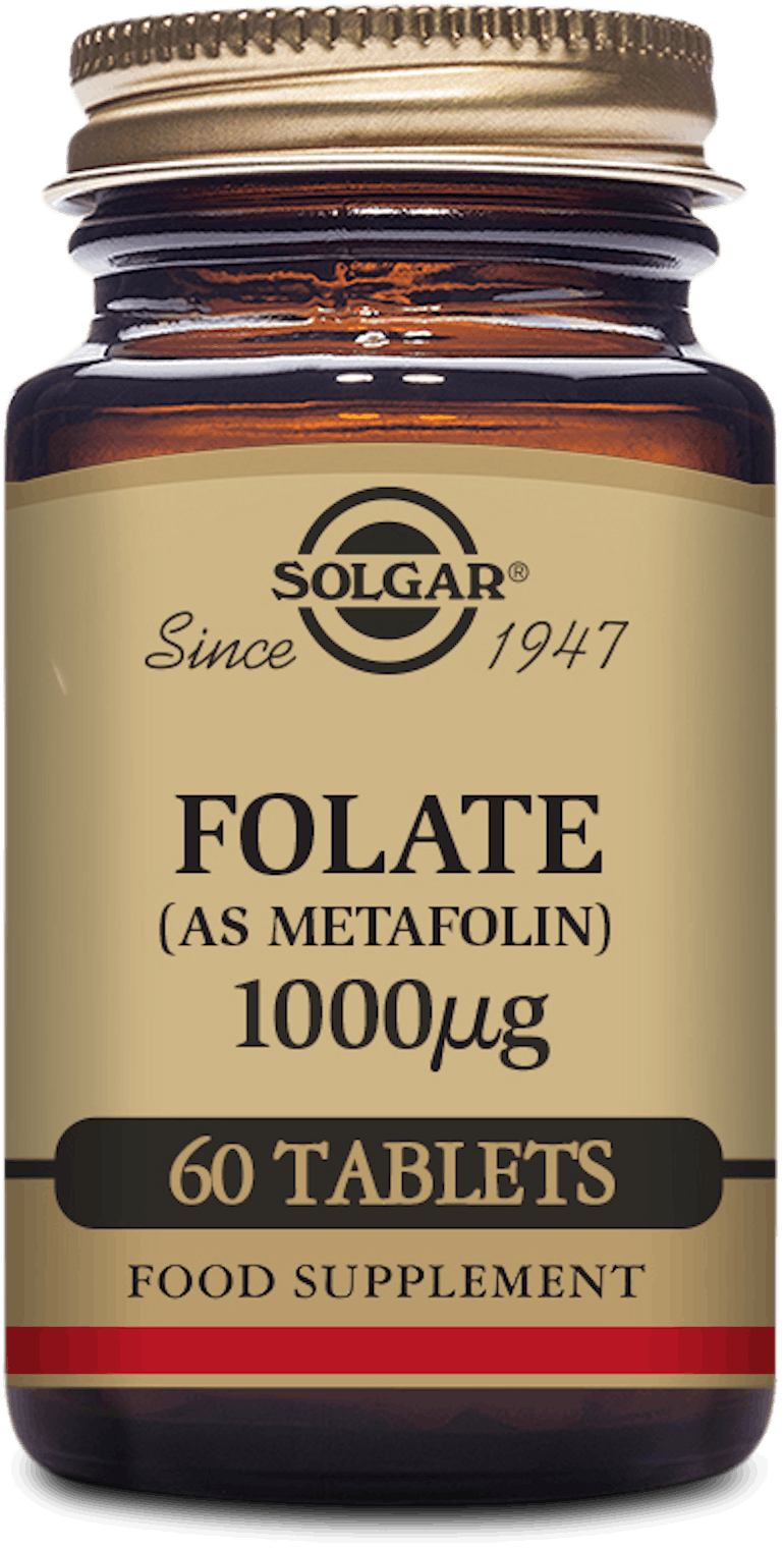 Solgar folate 1000g as metafolin 60 tablets